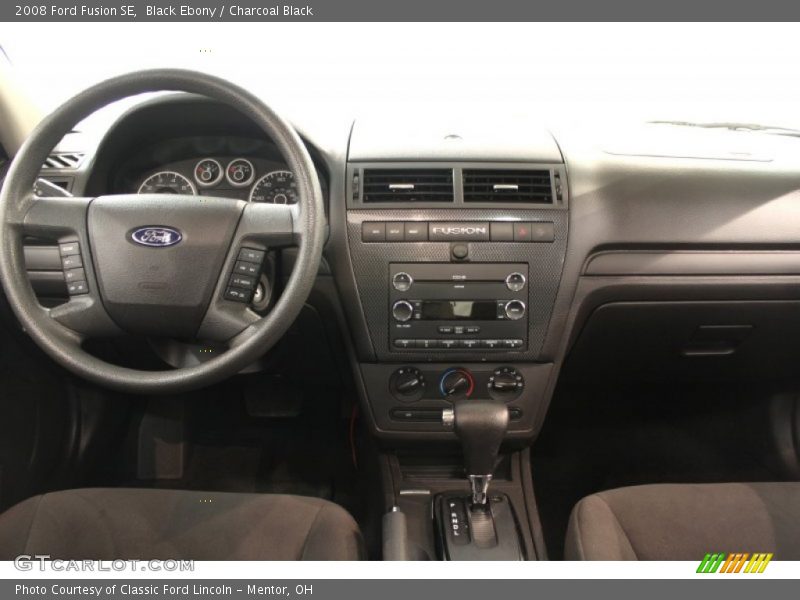 Black Ebony / Charcoal Black 2008 Ford Fusion SE