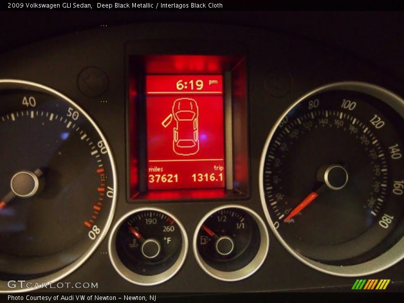 Deep Black Metallic / Interlagos Black Cloth 2009 Volkswagen GLI Sedan
