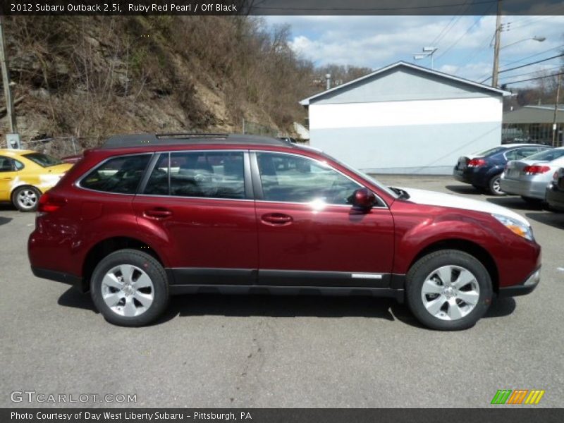 Ruby Red Pearl / Off Black 2012 Subaru Outback 2.5i
