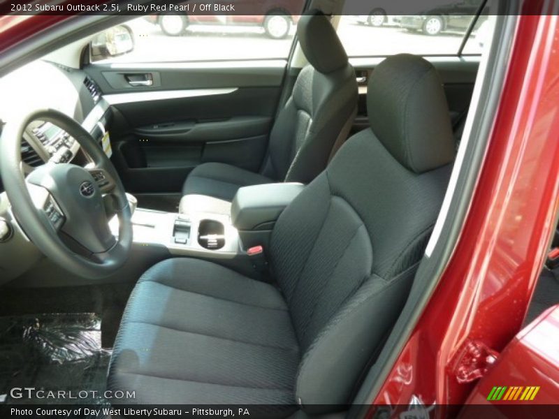 Ruby Red Pearl / Off Black 2012 Subaru Outback 2.5i