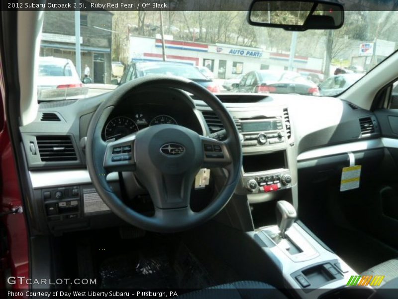Ruby Red Pearl / Off Black 2012 Subaru Outback 2.5i