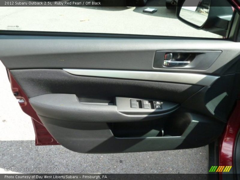Ruby Red Pearl / Off Black 2012 Subaru Outback 2.5i