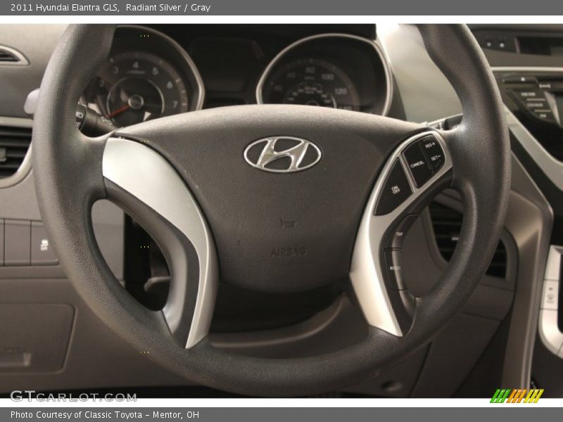 Radiant Silver / Gray 2011 Hyundai Elantra GLS