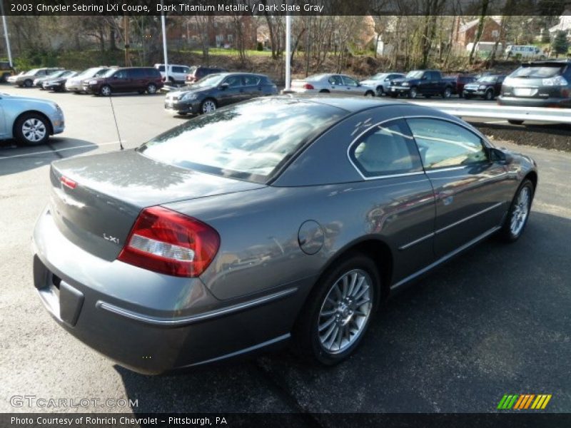 Dark Titanium Metallic / Dark Slate Gray 2003 Chrysler Sebring LXi Coupe