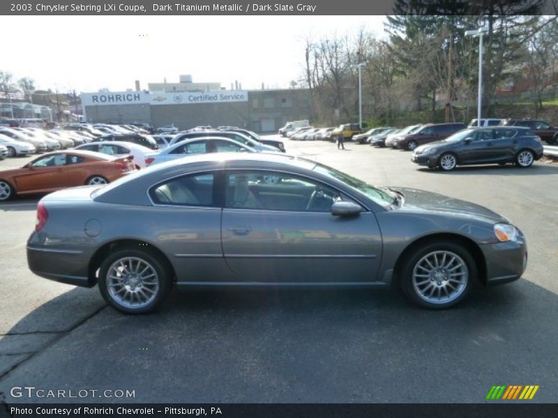 Dark Titanium Metallic / Dark Slate Gray 2003 Chrysler Sebring LXi Coupe