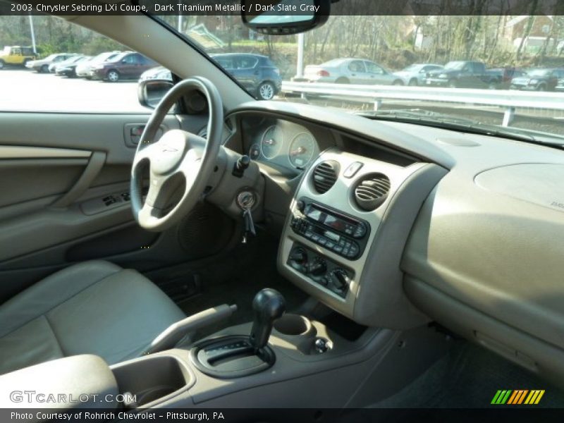 Dark Titanium Metallic / Dark Slate Gray 2003 Chrysler Sebring LXi Coupe