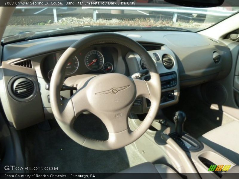 Dark Titanium Metallic / Dark Slate Gray 2003 Chrysler Sebring LXi Coupe