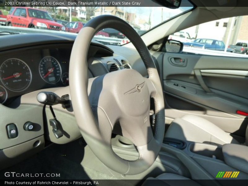 Dark Titanium Metallic / Dark Slate Gray 2003 Chrysler Sebring LXi Coupe