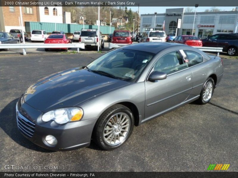Dark Titanium Metallic / Dark Slate Gray 2003 Chrysler Sebring LXi Coupe