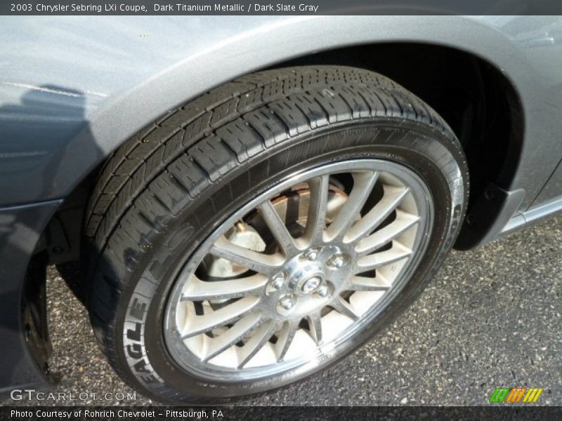 Dark Titanium Metallic / Dark Slate Gray 2003 Chrysler Sebring LXi Coupe