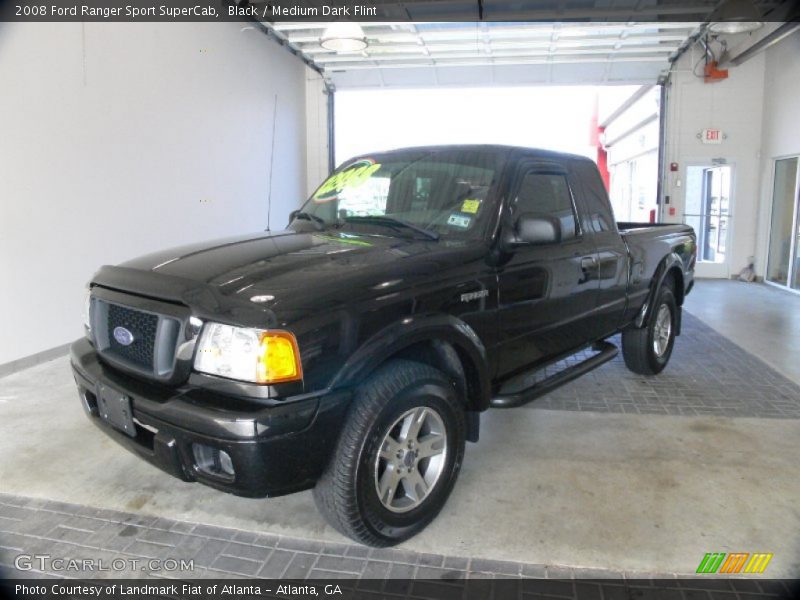 Black / Medium Dark Flint 2008 Ford Ranger Sport SuperCab