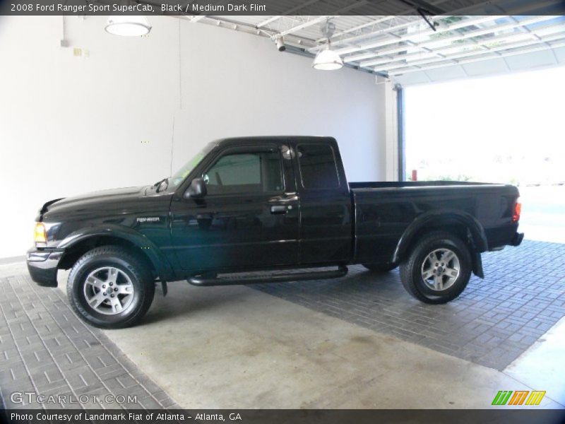 Black / Medium Dark Flint 2008 Ford Ranger Sport SuperCab