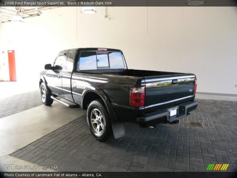 Black / Medium Dark Flint 2008 Ford Ranger Sport SuperCab