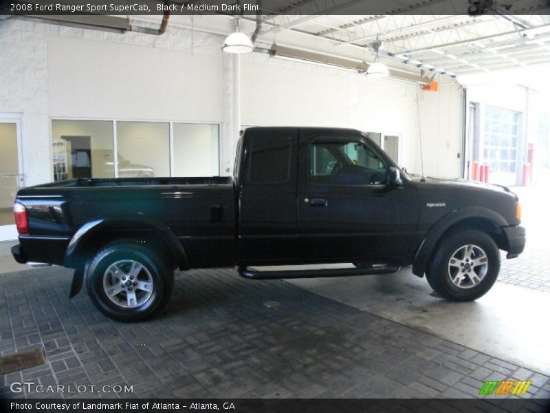 Black / Medium Dark Flint 2008 Ford Ranger Sport SuperCab