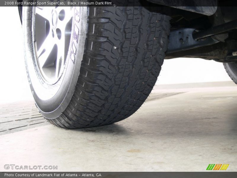 Black / Medium Dark Flint 2008 Ford Ranger Sport SuperCab
