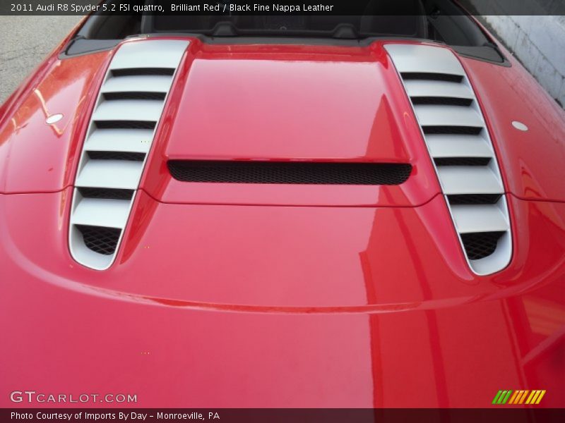 Brilliant Red / Black Fine Nappa Leather 2011 Audi R8 Spyder 5.2 FSI quattro