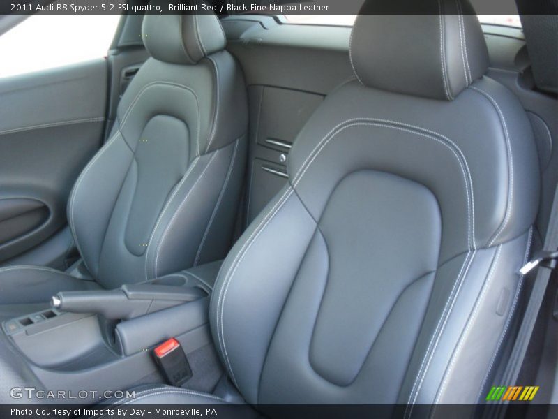 Brilliant Red / Black Fine Nappa Leather 2011 Audi R8 Spyder 5.2 FSI quattro