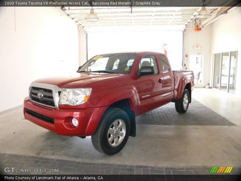 Barcelona Red Metallic / Graphite Gray 2009 Toyota Tacoma V6 PreRunner Access Cab