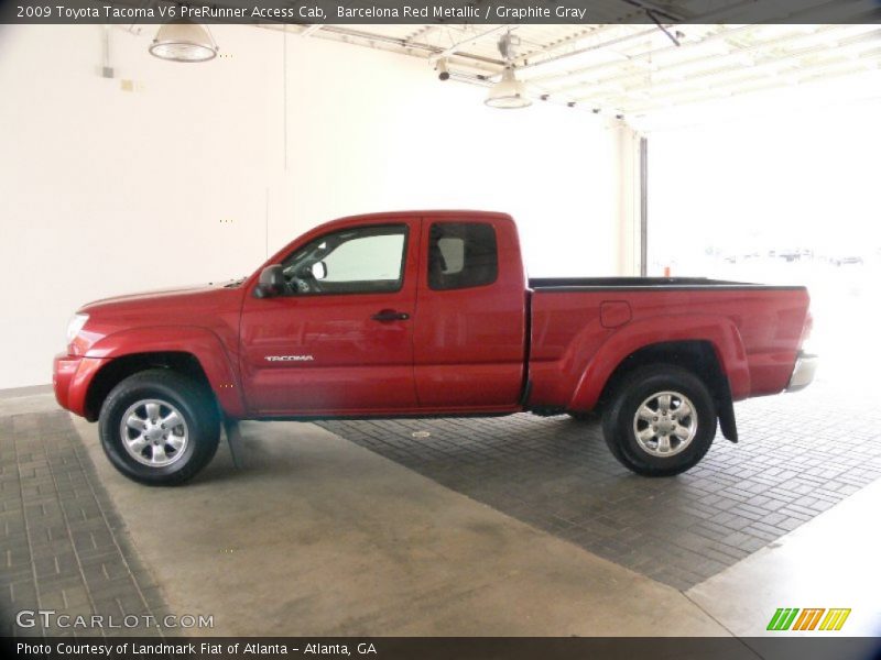 Barcelona Red Metallic / Graphite Gray 2009 Toyota Tacoma V6 PreRunner Access Cab