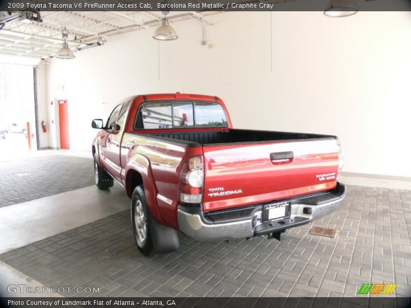 Barcelona Red Metallic / Graphite Gray 2009 Toyota Tacoma V6 PreRunner Access Cab