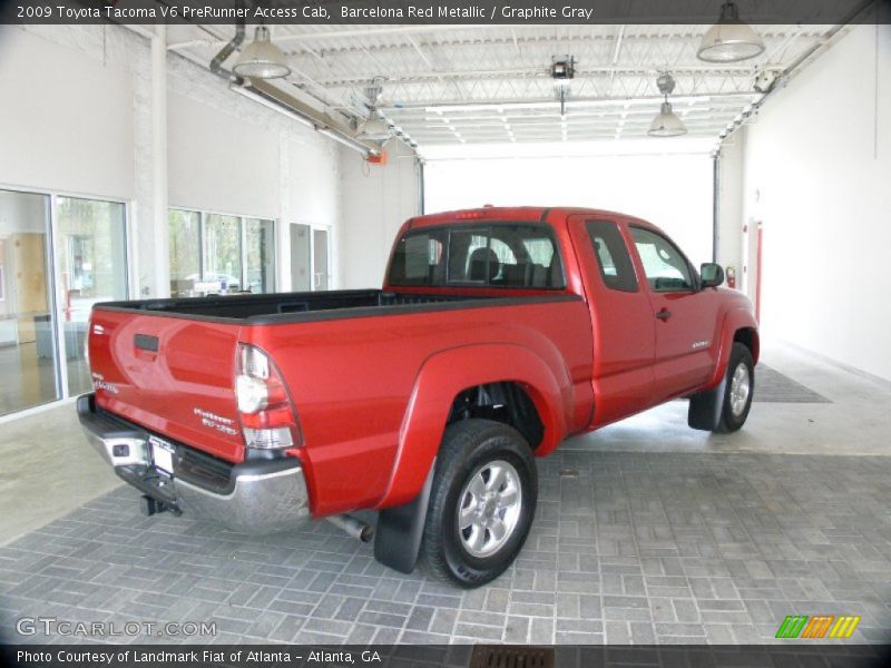 Barcelona Red Metallic / Graphite Gray 2009 Toyota Tacoma V6 PreRunner Access Cab