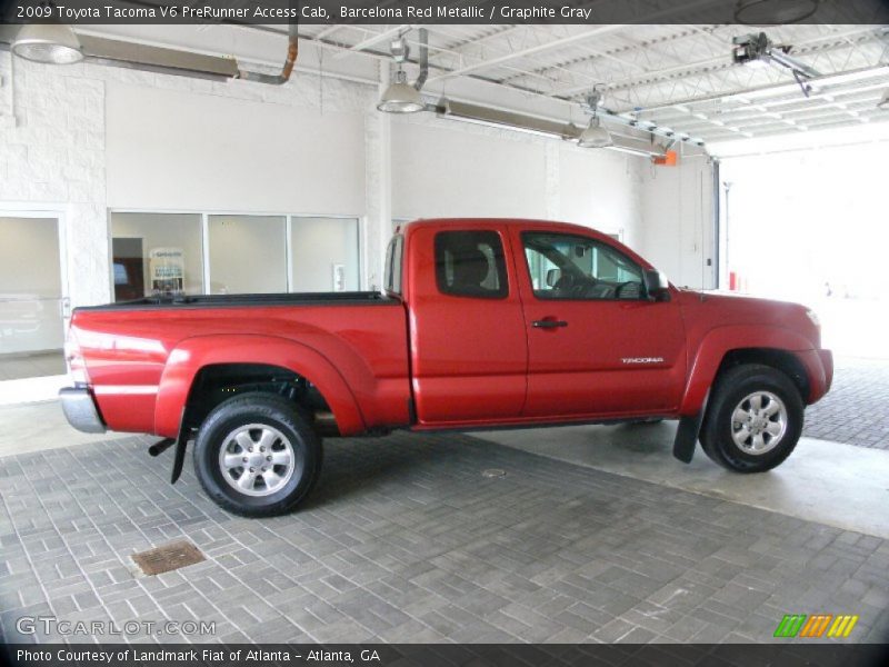 Barcelona Red Metallic / Graphite Gray 2009 Toyota Tacoma V6 PreRunner Access Cab