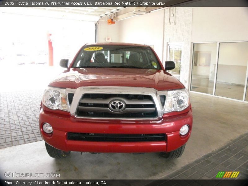 Barcelona Red Metallic / Graphite Gray 2009 Toyota Tacoma V6 PreRunner Access Cab