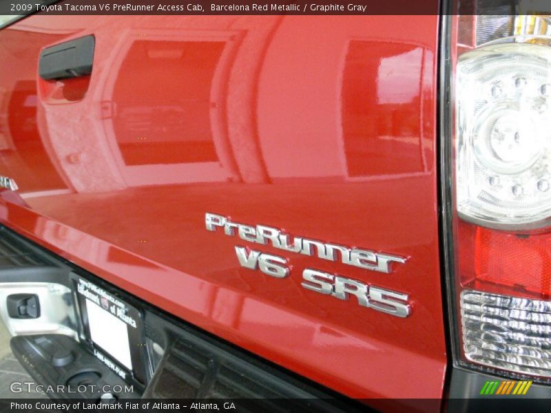 Barcelona Red Metallic / Graphite Gray 2009 Toyota Tacoma V6 PreRunner Access Cab