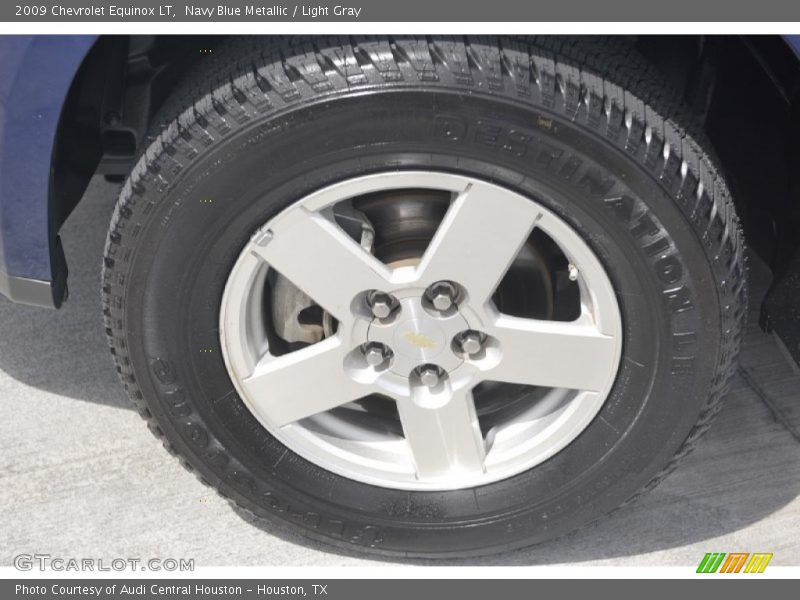 Navy Blue Metallic / Light Gray 2009 Chevrolet Equinox LT