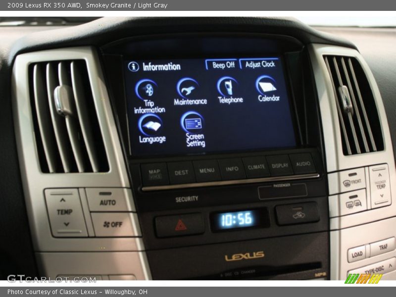 Smokey Granite / Light Gray 2009 Lexus RX 350 AWD
