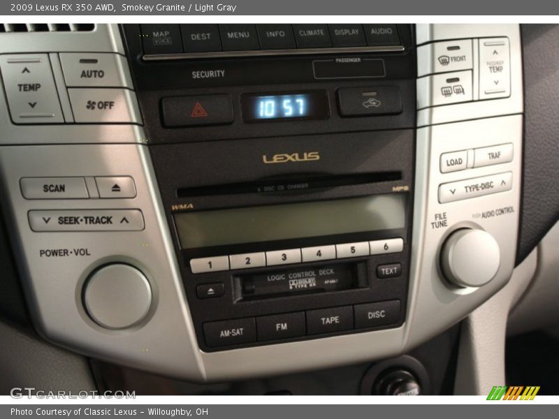 Smokey Granite / Light Gray 2009 Lexus RX 350 AWD
