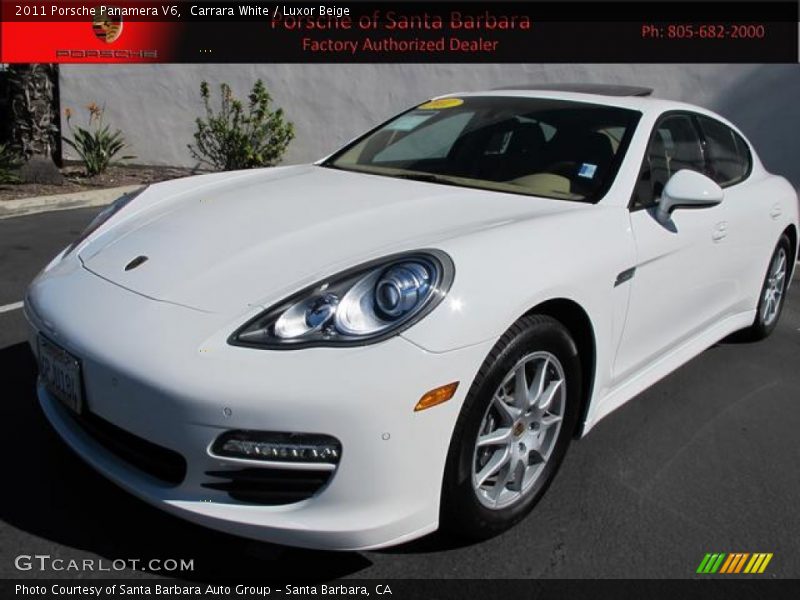 Carrara White / Luxor Beige 2011 Porsche Panamera V6