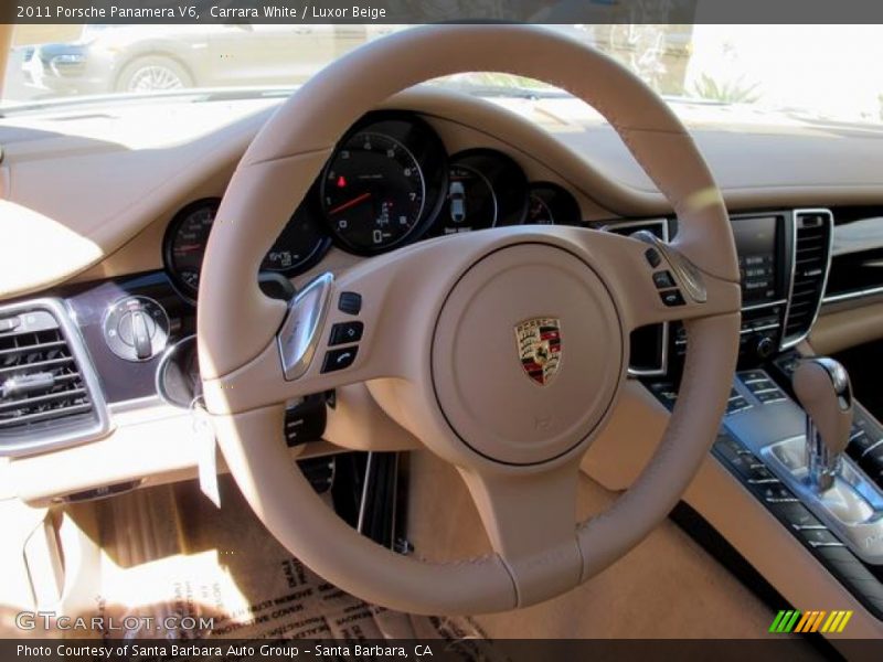 Carrara White / Luxor Beige 2011 Porsche Panamera V6