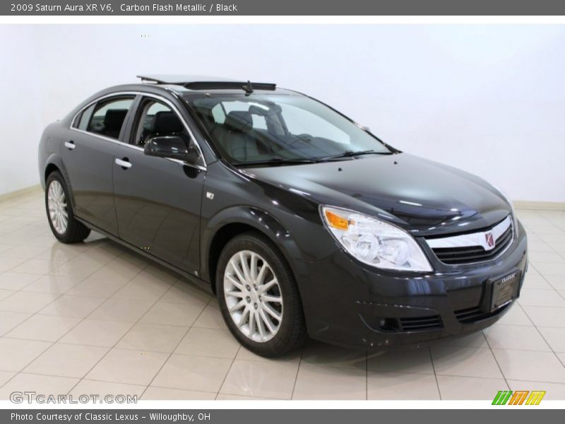 Carbon Flash Metallic / Black 2009 Saturn Aura XR V6