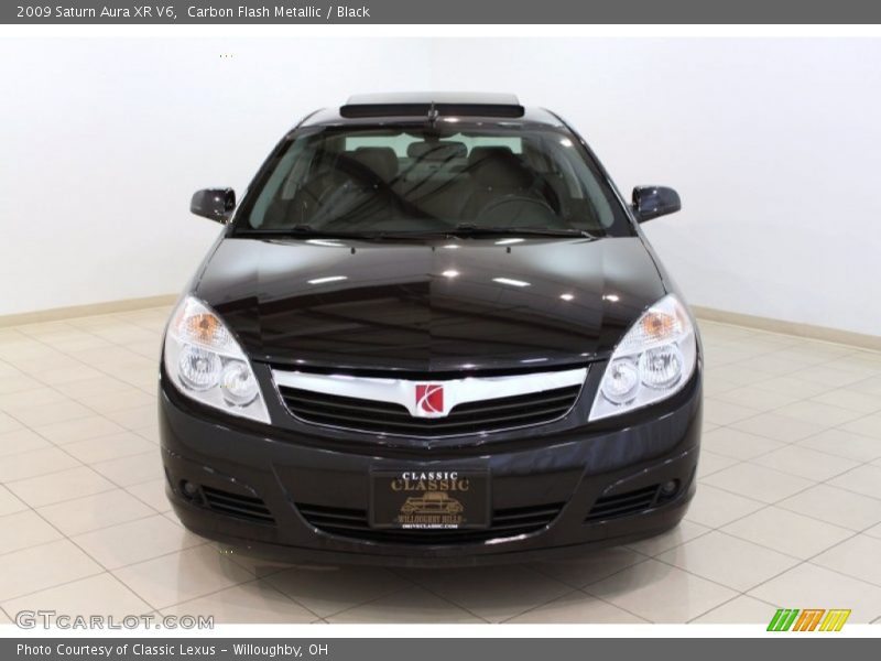 Carbon Flash Metallic / Black 2009 Saturn Aura XR V6