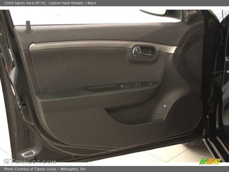 Carbon Flash Metallic / Black 2009 Saturn Aura XR V6