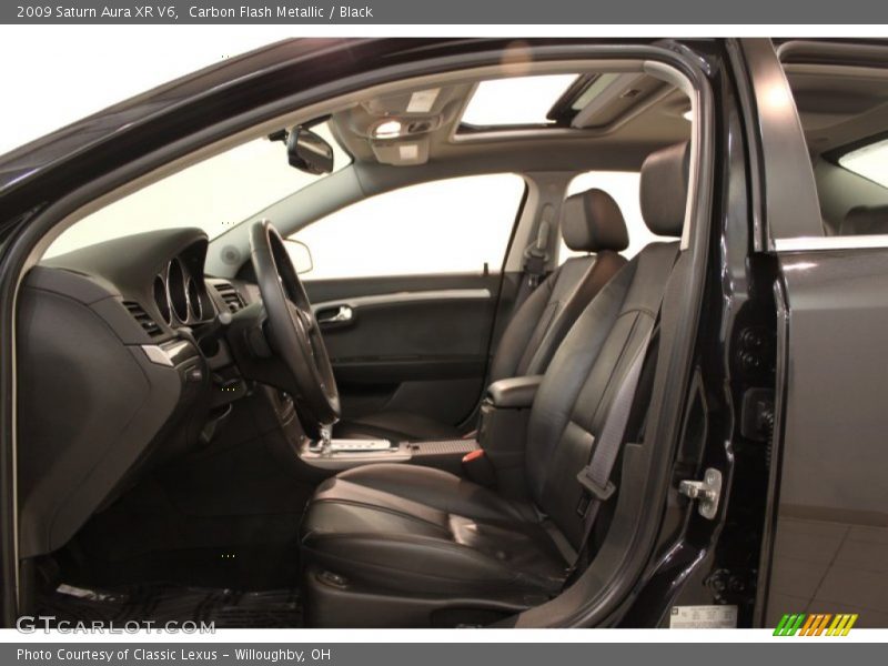 Carbon Flash Metallic / Black 2009 Saturn Aura XR V6