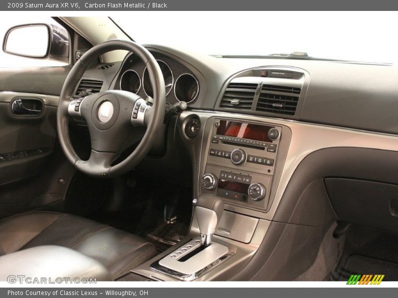 Carbon Flash Metallic / Black 2009 Saturn Aura XR V6