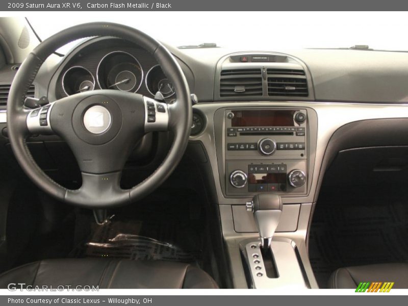 Carbon Flash Metallic / Black 2009 Saturn Aura XR V6