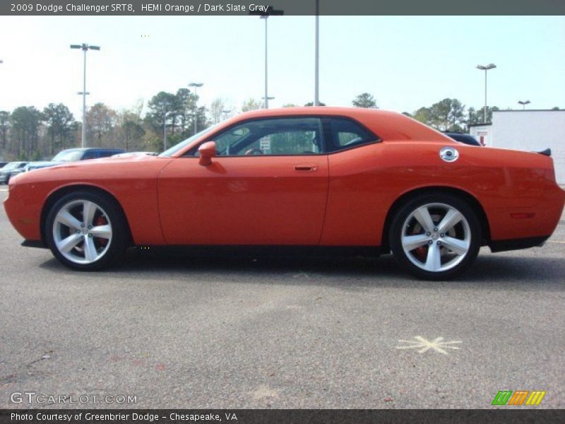 HEMI Orange / Dark Slate Gray 2009 Dodge Challenger SRT8