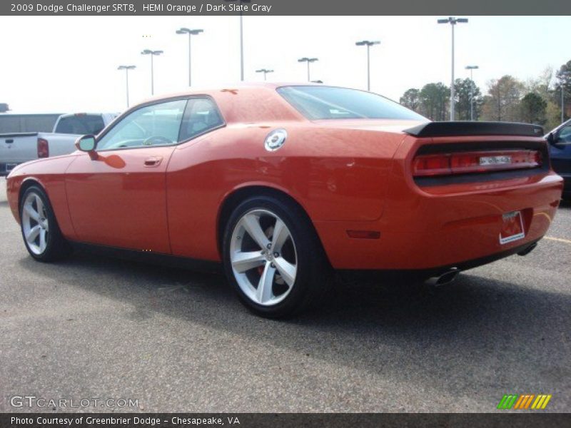 HEMI Orange / Dark Slate Gray 2009 Dodge Challenger SRT8