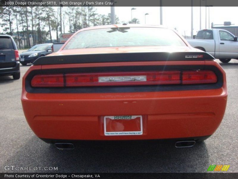 HEMI Orange / Dark Slate Gray 2009 Dodge Challenger SRT8