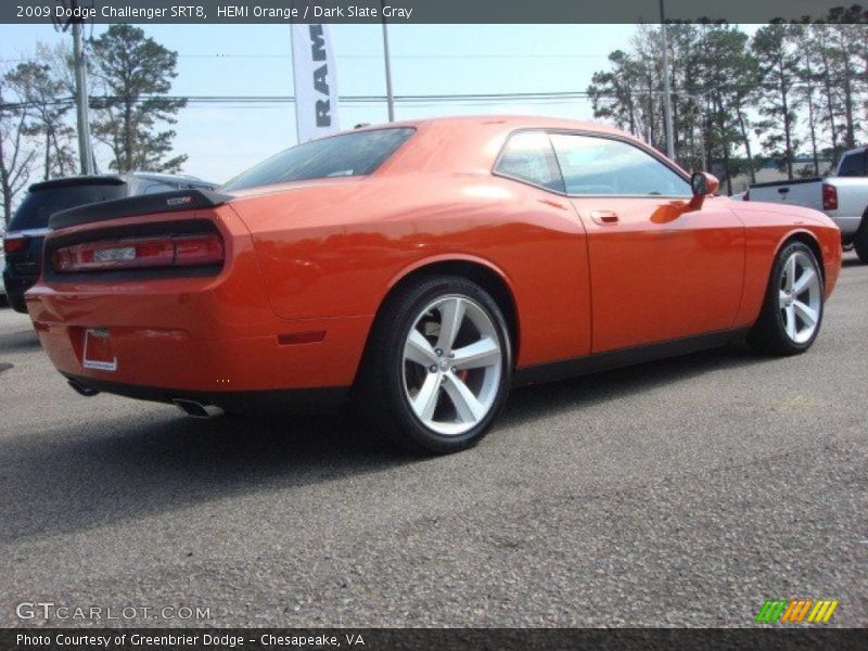 HEMI Orange / Dark Slate Gray 2009 Dodge Challenger SRT8