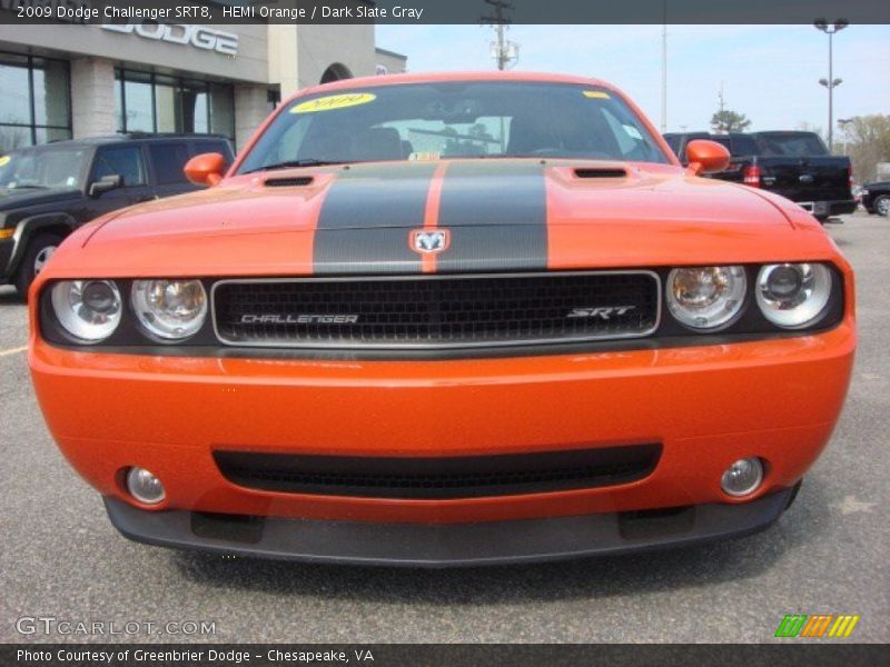 HEMI Orange / Dark Slate Gray 2009 Dodge Challenger SRT8