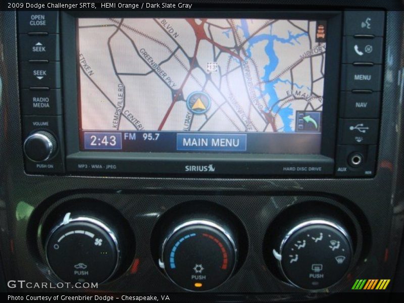 HEMI Orange / Dark Slate Gray 2009 Dodge Challenger SRT8