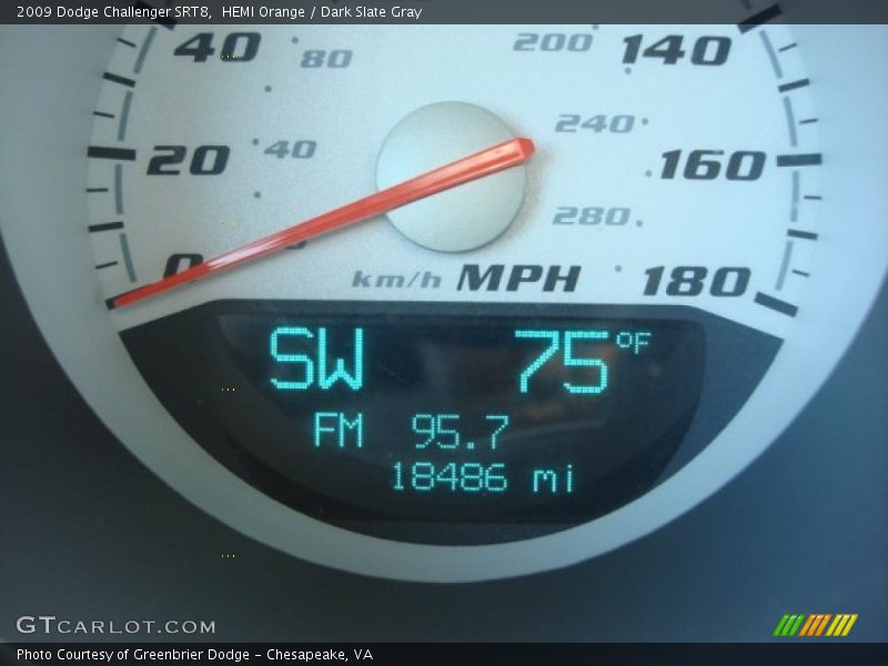 HEMI Orange / Dark Slate Gray 2009 Dodge Challenger SRT8