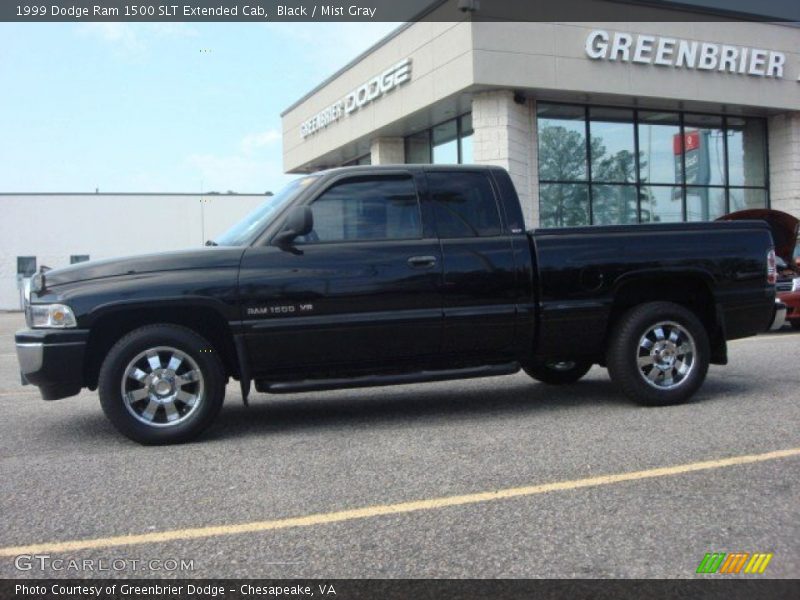 Black / Mist Gray 1999 Dodge Ram 1500 SLT Extended Cab