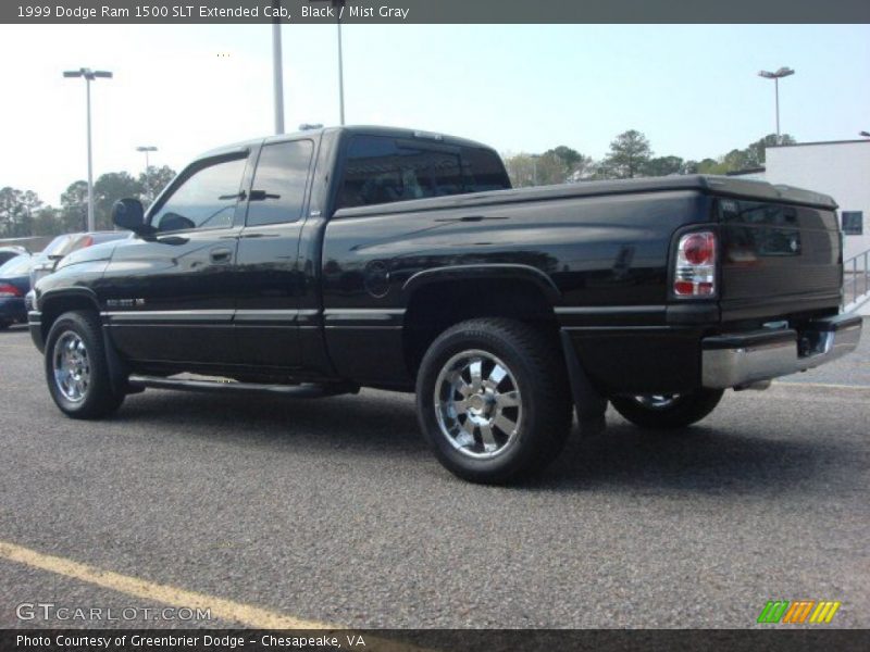 Black / Mist Gray 1999 Dodge Ram 1500 SLT Extended Cab