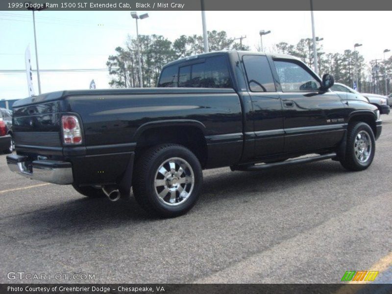 Black / Mist Gray 1999 Dodge Ram 1500 SLT Extended Cab