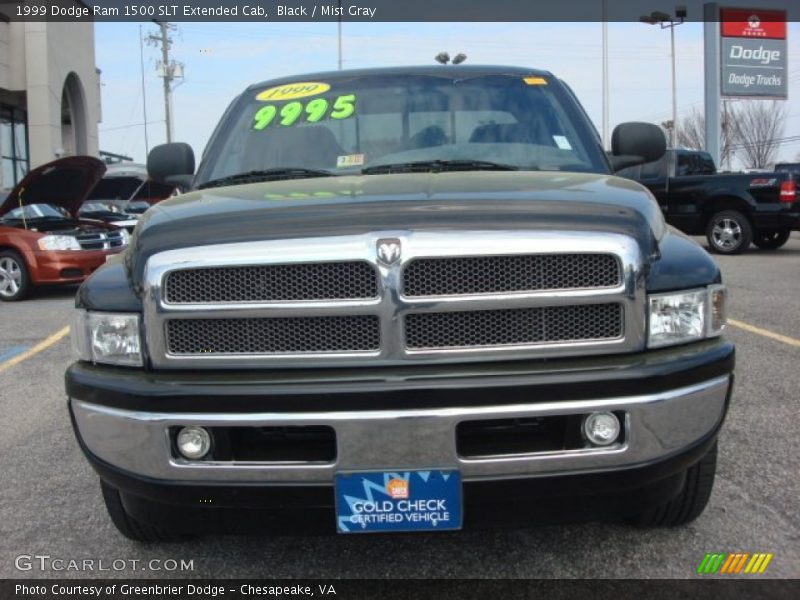 Black / Mist Gray 1999 Dodge Ram 1500 SLT Extended Cab